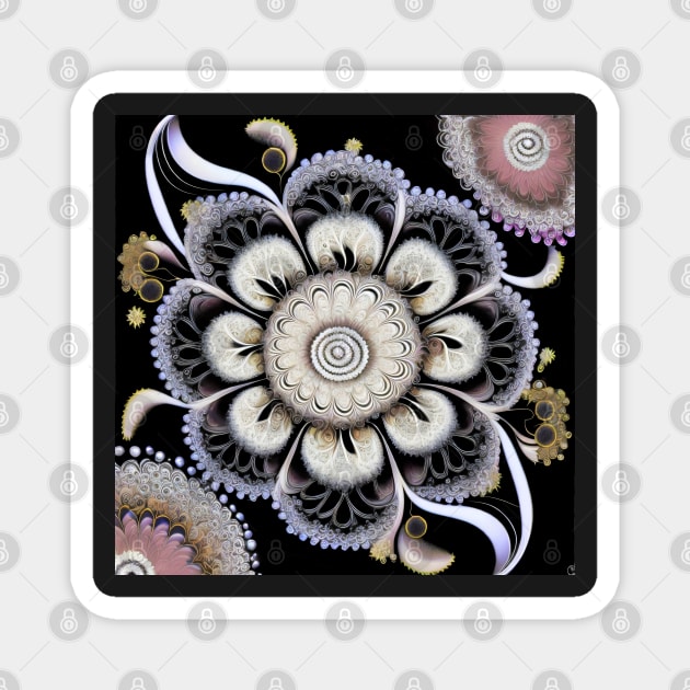 Flowing Shiny Flower Magnet by Adele