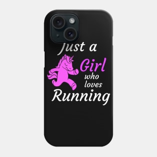 Just a girl who loves running Phone Case