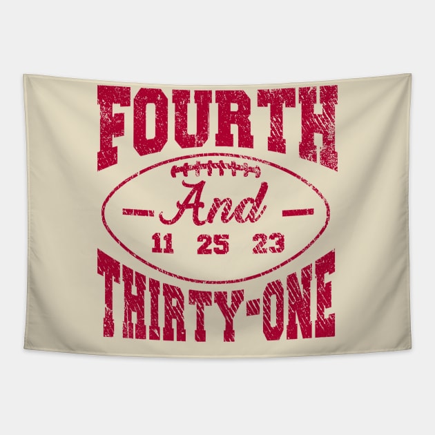 4th and 31 ALABAMA, FOURTH AND THIRTY ONE ALABAMA Tapestry by wizardwenderlust