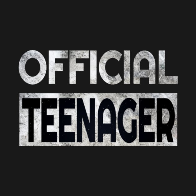 Official Teenager T-Shirt 13th Birthday Tee for Boys Girls by Grabitees