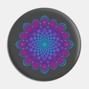 Dot Art Mandala Pin