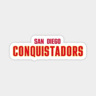 Defunct San Diego Conquistadors ABA Basketball 1974 Magnet