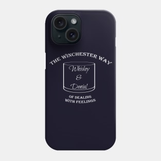 Whiskey & Denial (white) Phone Case