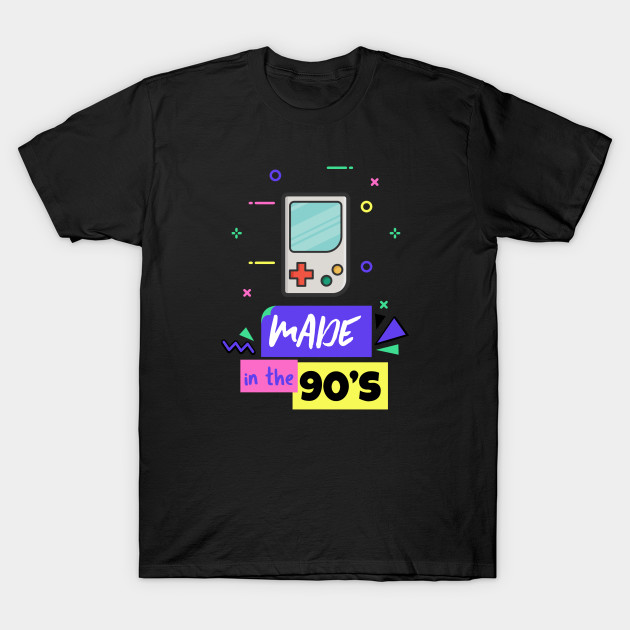 Made In The 90 S Gb Retro Gamers Clothing T Shirt Teepublic