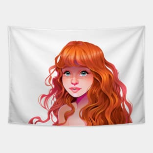 Red Girl Tapestry