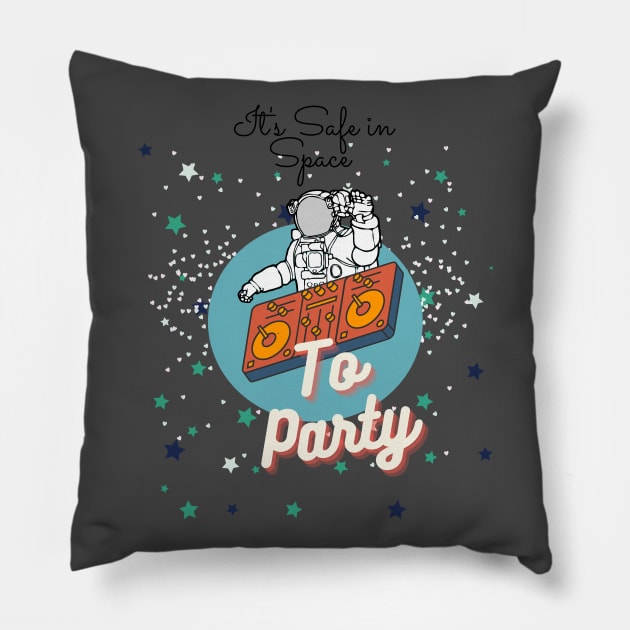 Its space in space Pillow by nicfearn_designs