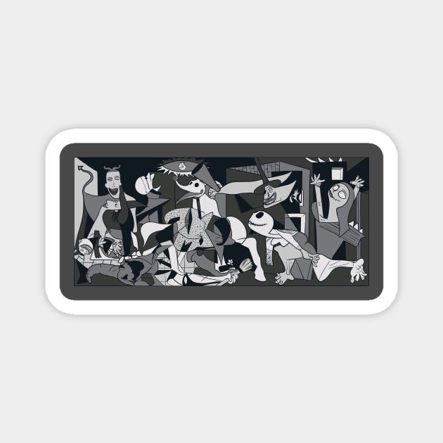 Guernica before Christmas Magnet by aStro678