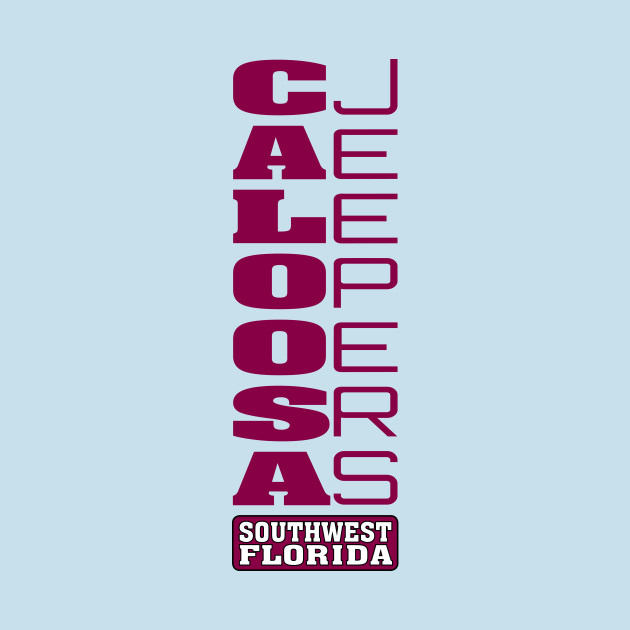 Maroon Vertical Logo by Caloosa Jeepers 