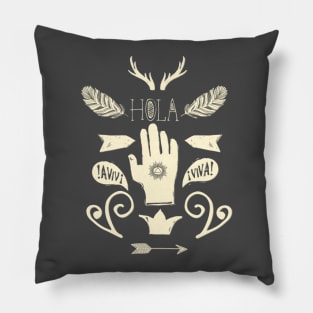 Hola Symbols Pillow