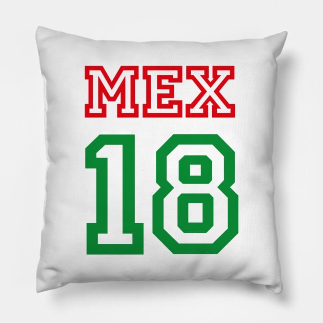 MEXICO 2018 Pillow by eyesblau