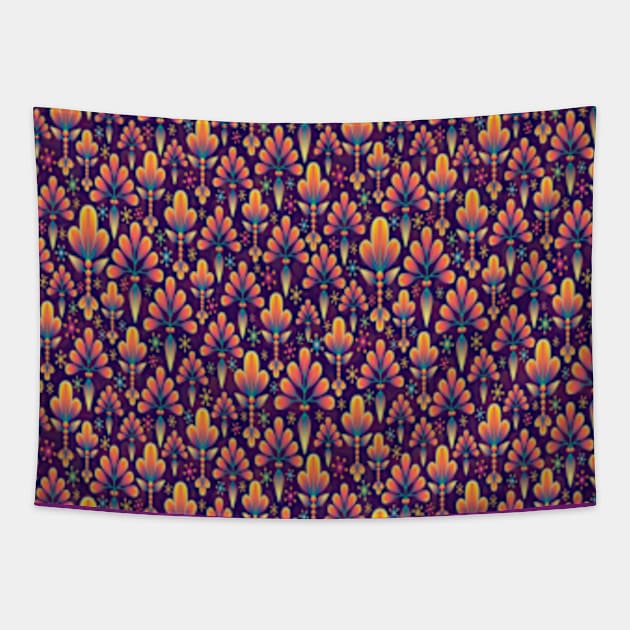 Flora Pattern Tapestry by Hashop