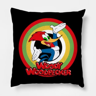 Woody Woodpecker Circle Style Pillow