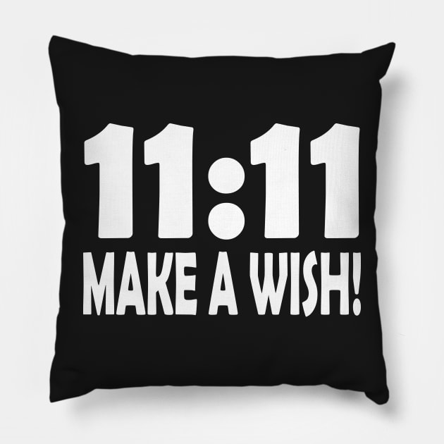 Make a Wish 11:11 Pillow by Nirvanibex