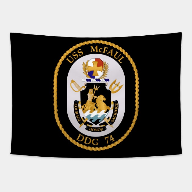 USS McFaul (DDG-74) wo txt Tapestry by twix123844