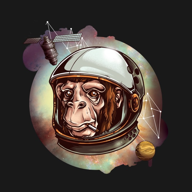 Space Monkey Astronaut by Tpixx