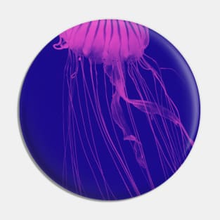 Fuchsia Glowing Jelly Fish Pin