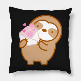 Cute Love Letter Sloth Pillow