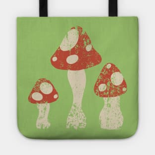 Simple Mushrooms Distressed Tote