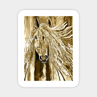 Wild Horse Abstract Magnet