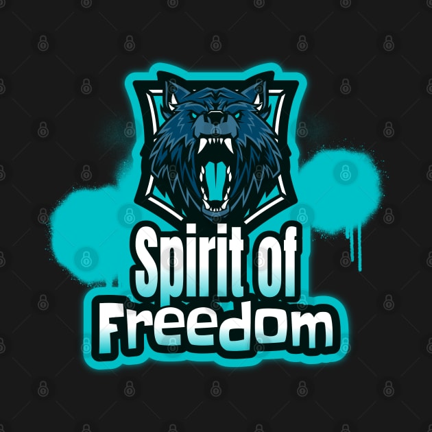 Spirit of freedom inspired by wolf by Wolf Clothing Co