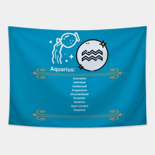 Aquarius Traits Tapestry