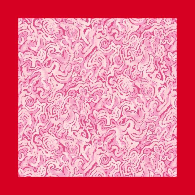 Pink Seahorse Spirals by Carolina Díaz