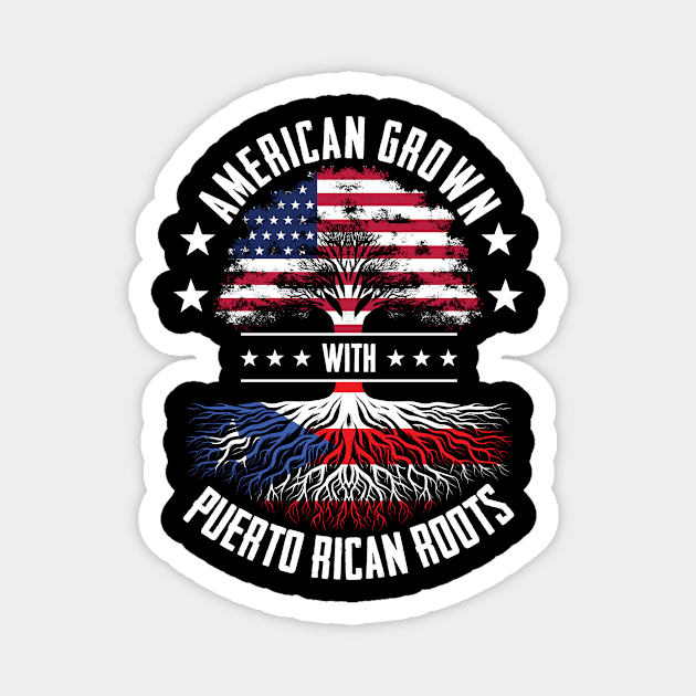 American with Puerto Rican Roots Magnet by ladonna marchand