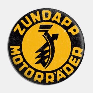 Defunct Zundapp Motorcycles / Faded Vintage Style Pin