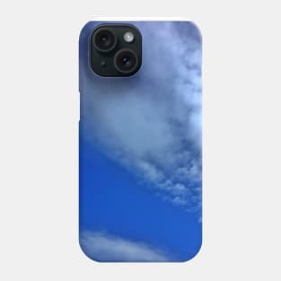 Fluffy Clouds in a Bright Blue Sky Phone Case