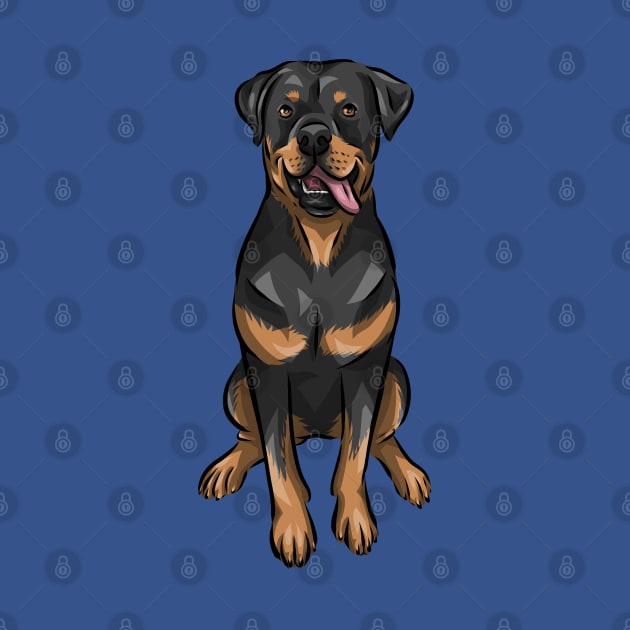 Rottweiler Dog | Rottie by Shirin Illustration