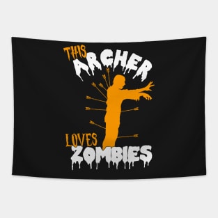 This Archer Loves Zombies - Archer Costume Halloween graphic Tapestry