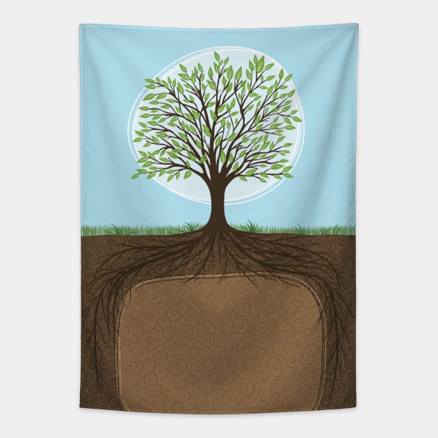 Tree Roots Tapestry by SWON Design