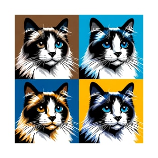 Snowshoe Pop Art - Cat Lovers T-Shirt