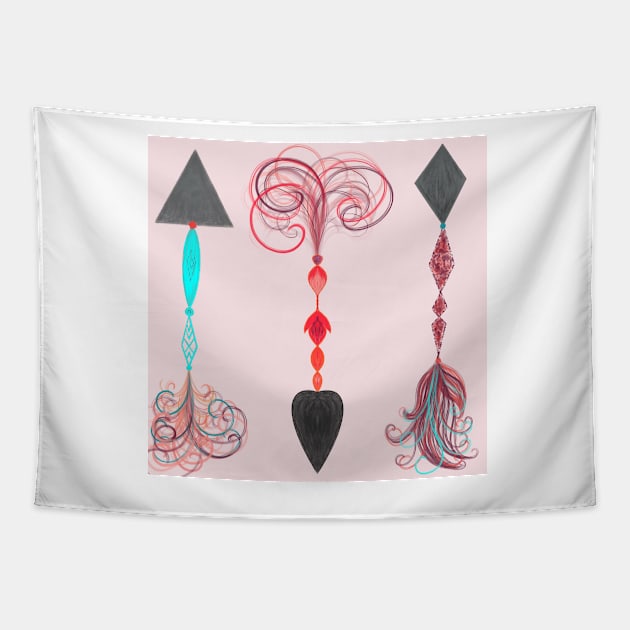 Decorative Arrows Tapestry by DesignbyKurlz