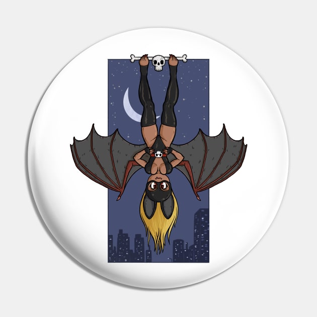 The Amazing Bat Lady Pin by JenniferSmith