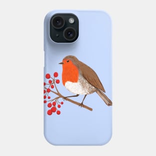 European Robin Winter Bird Phone Case