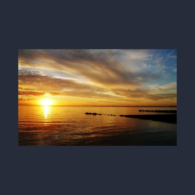 Golden Sunset at Brighton Beach by rozmcq