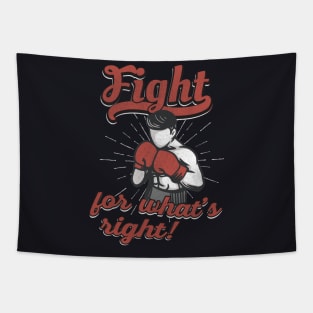 Boxer Slogan Boxing Tapestry