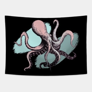 Octopus in Pink Tapestry