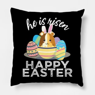 Cute Guinea Pig Hamster Bunny Ears Easter Egg Hunt Risen Pillow