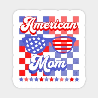 American Mom 4th of July Shirt Magnet