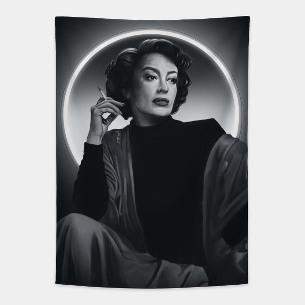 Joan Crawford (ver 1.) Tapestry by CherrySketch