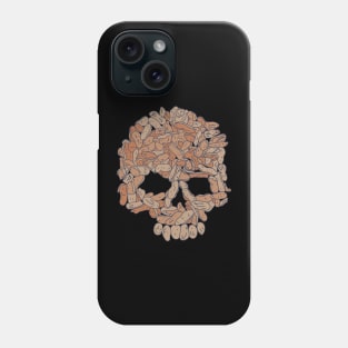 Peanut Allergy - Nut Skull - Death Symbol Phone Case