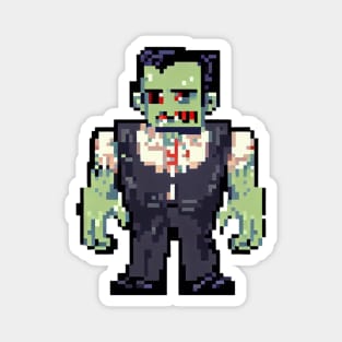 Frankenstein pixel art Magnet