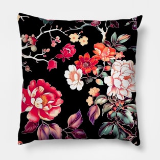 Chinese Floral Pillow