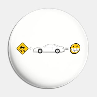 Fun S14 Nissan Silvia Drift sign Pin