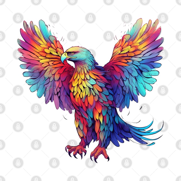 Colorful Eagle #2 by Chromatic Fusion Studio