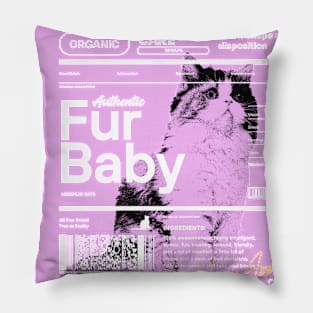 Authentic Fur Baby Cat Pillow