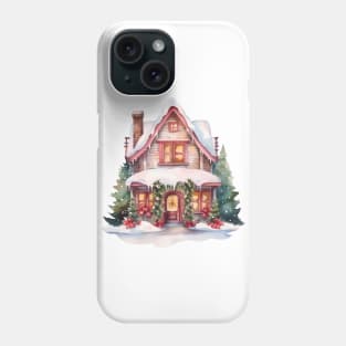 Xmas house cozy winter Phone Case