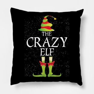 Crazy Elf Family Matching Christmas Group Funny Gift Pillow